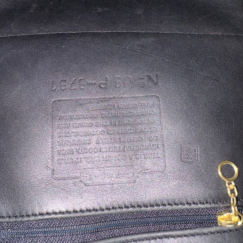 Coach Black Large Daypack - Style 9791 - Leather Backpack with Hang Tag - Picture 11 of 16